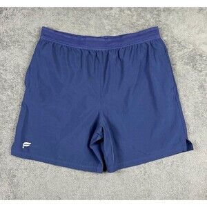 Fabletics Franchise 2-in-1 Shorts Men’s Large Blue 7” Liner Zip Pockets